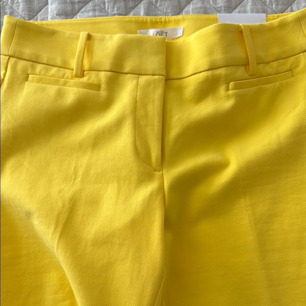 Loft Bright Yellow Riviera Marissa Fit Pant - Picture 4 of 14
